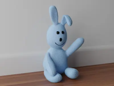 Cuddle Bunny Pet Puppet 3D model
