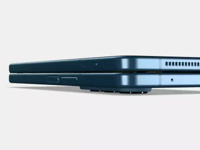 Samsung Galaxy Z Fold4 Graphite Low-poly 3D model