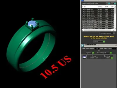 Luxury Men Rings Designs 5MR083 3D print model