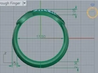 Heart Shape Ring 269 3D print model