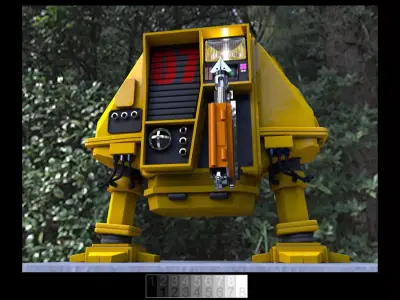Robot from Silent Running Free 3D model
