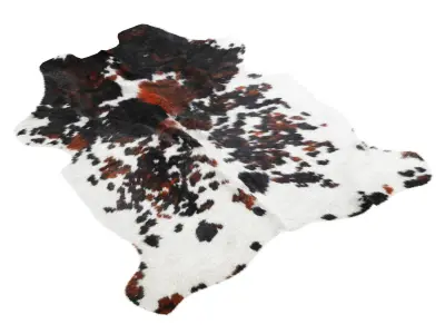 Tricolor Cowhide Rug A27123 3D model