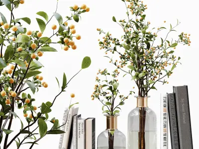 Decorative Set 245 Low-poly 3D model