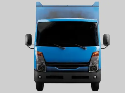 Recycle Truck Waste Car Low Poly Low-poly 3D model