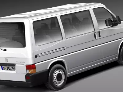 Volkswagen T4 Multivan Eurovan 1990-2003 3D model