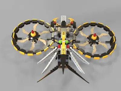 Lego Copter game 3D model