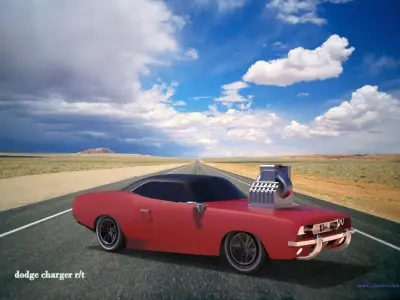 1969 Dodge Charger RT Free 3D model