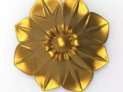 decorative rosette 3D model get