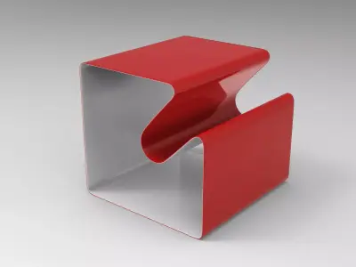 Puka Side Table Low-poly 3D model