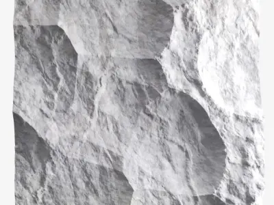 37-RockPanel rock wall art 3D model