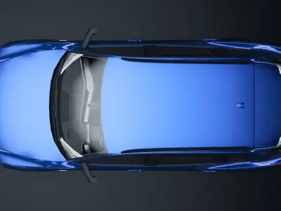 Audi E-Tron Low-poly 3D model