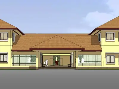 Apartment building 3D model