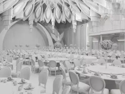 Banquet Hall 3D model