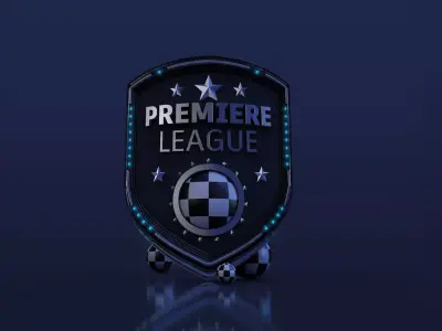shield premier league logo 3D model