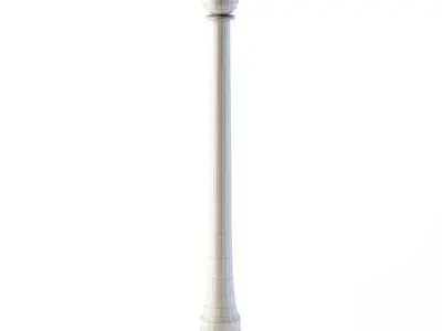 Tall Sidewalk Pole 3D model