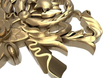  decorative pattern ready for 3D printing 3D model