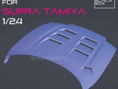 SUPRA CUSTOM HOOD FOR TAMIYA 1-24th MODELKIT 3D print model