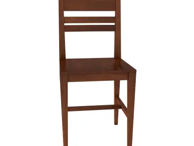 Chair wooden dining Free 3D model
