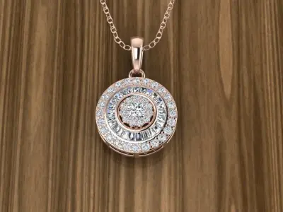 Jewelry Pendant 3D print model 2