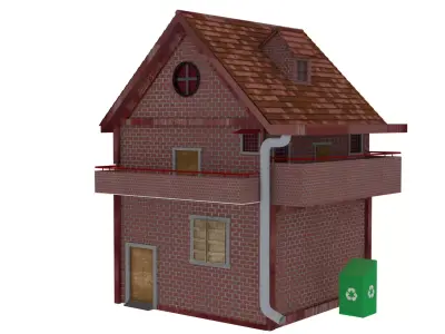 BRICK HOUSE Free 3D model