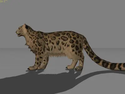 Leopard Animal  Low-poly 3D model