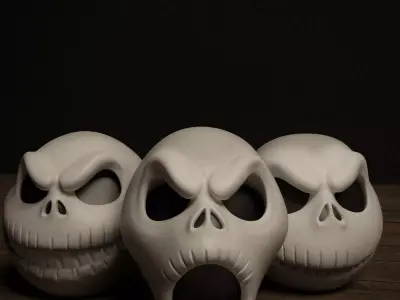 Jack Skellington Halloween Decor  6 Spooky Variants 3D print model