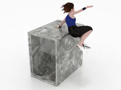 Partkour  sport extream people  3D print model