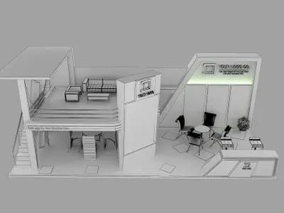 Booth Exhibition Stand a475a 3D model