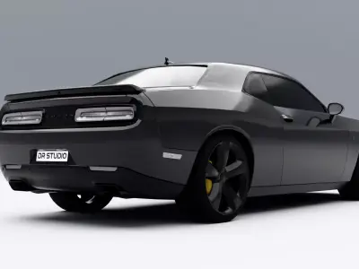 Dodge Challenger SRT Hellcat Low-poly 3D model purchase