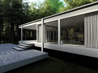 Modular modern 3d house model 3D model