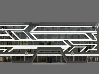 Office Building ID044 3D model