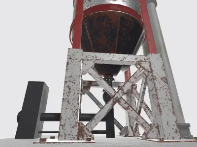 Big Industrial Cylinder 3D model Low-poly 3D model