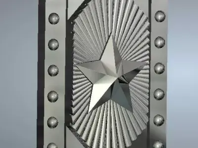 star madalion Free 3D print model