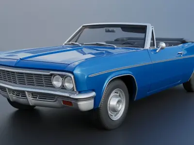 Chevrolet Impala Convertible 1966 3D print model