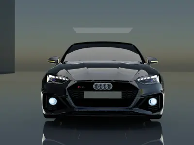  Audi RS5 car Low-poly 3D model