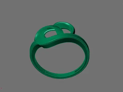 Women Ring Plain Ring Ready STL 3DM Models Womens Rings 3D print model 40