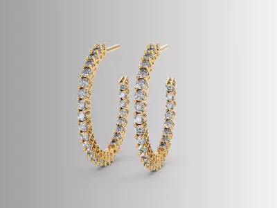 Earrings004 3D print model