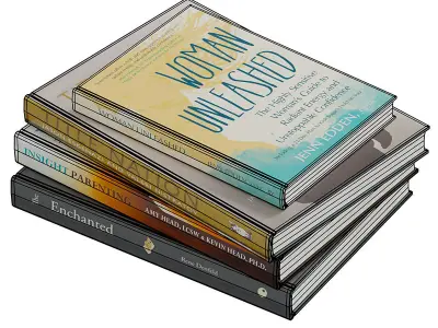 Open Books Set BLENDER 3D Model Cycles 3D model