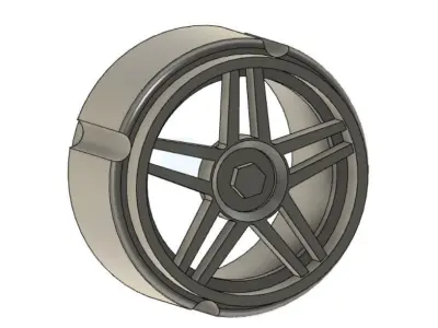 Hotwheels Ferrari FXX Wheels 3D print model