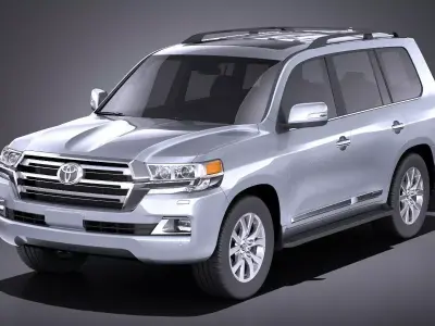 Toyota Land Cruiser 2018 VRAY 3D model
