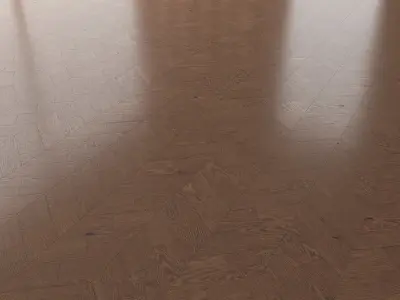 Parquet Oak Walnut Brushed set 6 3D model