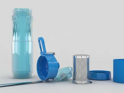 Sport Water Bottle 3D model