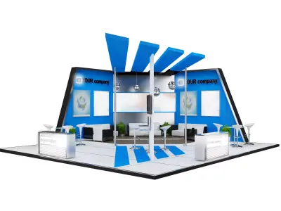 Booth Exhibition Stand a460a 3D model