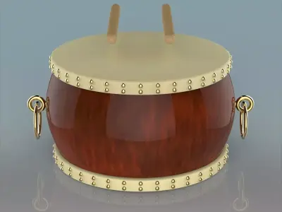 chinese drum 3D model