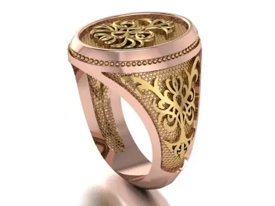 signet ring 3D print model