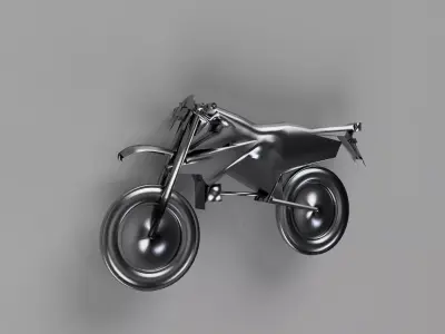 Futuristic Motocycle  Low-poly 3D model
