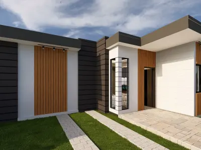 Simple House Design 3D model