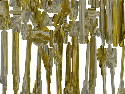 Glass long vase with color looks like stone Free low-poly 3D model