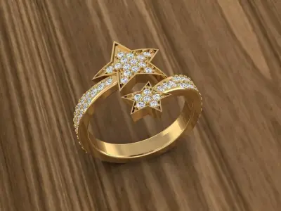 Jewelry Diamond Ring 3D print model