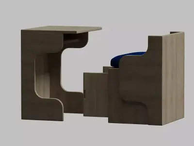 Folding Table 3D model
